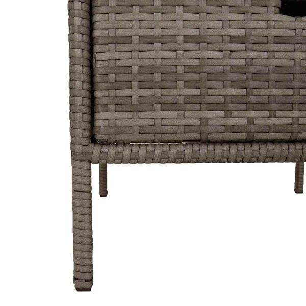 vidaXL Ντουλάπι Αποθήκευσης Κήπου Γκρι 55x59x80 εκ. Συνθετικό Ρατάν