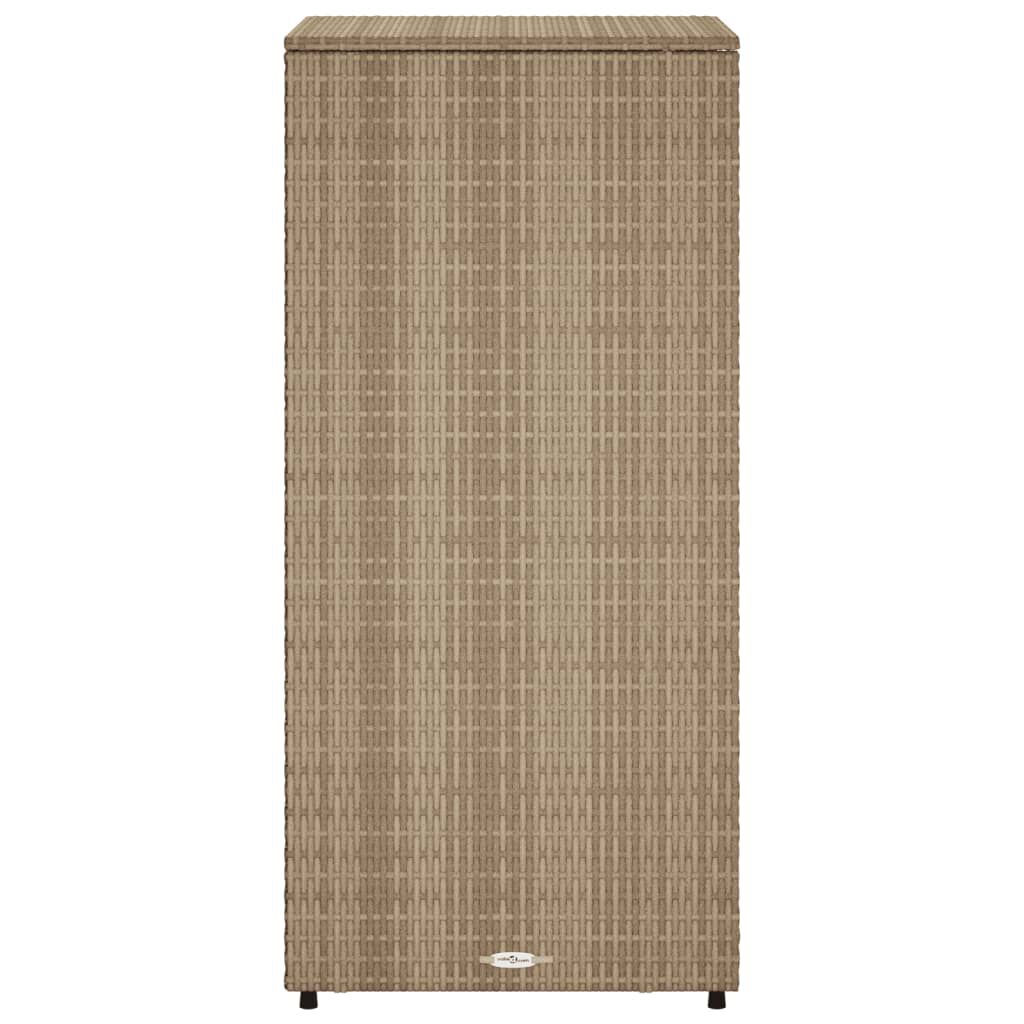 vidaXL Ντουλάπι Αποθήκευσης Κήπου Beige 50x55x115 εκ. Συνθετικό Ρατάν