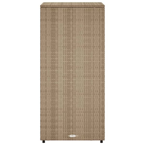 vidaXL Ντουλάπι Αποθήκευσης Κήπου Beige 50x55x115 εκ. Συνθετικό Ρατάν