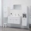 vidaXL Ντουλάπι Μπάνιου Λευκό 30 x 30 x 80 εκ. από Επεξ. Ξύλο