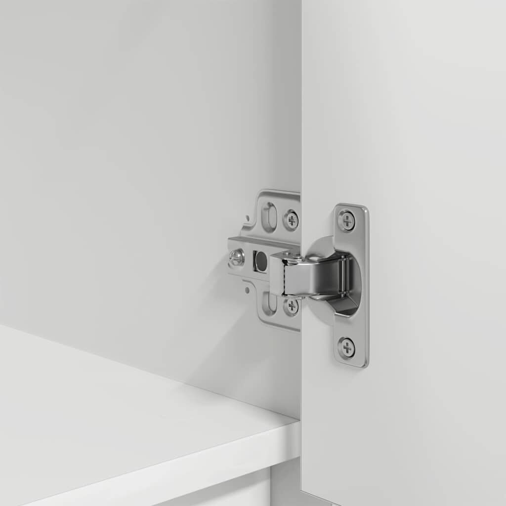 vidaXL Ντουλάπι Λευκό 29,5x34x119,5 εκ. Επεξεργασμένο Ξύλο δρυός