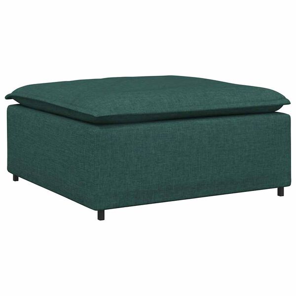 vidaXL Υποπόδιο Καναπέ Σκούρο Πράσινο 100x100x48 εκ.