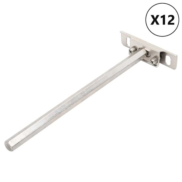 vidaXL &Pi;&lambda;&omega;&tau;ά &sigma;&tau;&eta;&rho;ί&gamma;&mu;&alpha;&tau;&alpha; &rho;&alpha;&phi;&iota;ώ&nu; 12 &tau;&epsilon;&mu;. &Oslash;12x200 &chi;&iota;&lambda;. &Alpha;&nu;&theta;&rho;&alpha;&kappa;&omicron;&chi;ά&lambda;&upsilon;&beta;&alpha;&sigmaf;