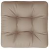 vidaXL Μαξιλάρι Παλέτας Taupe 50 x 50 x 12 εκ. Υφασμάτινο