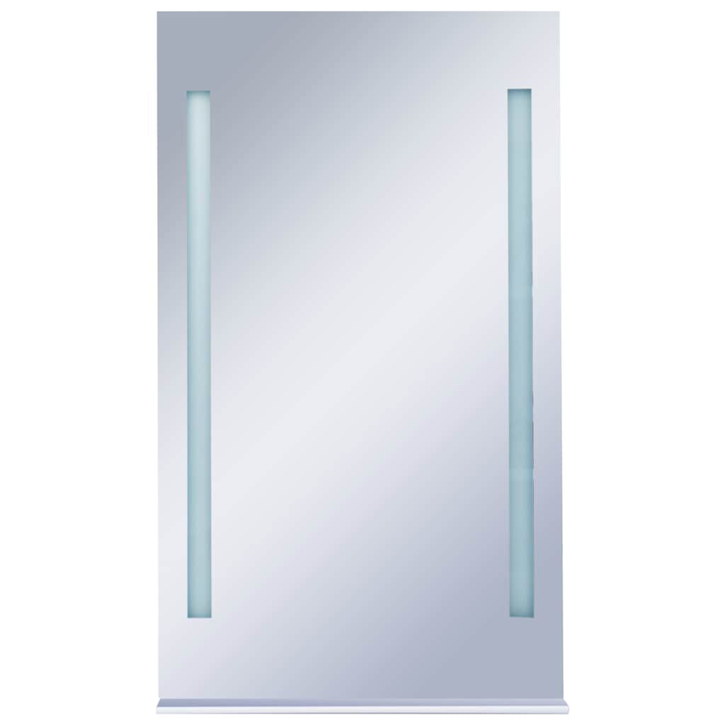 vidaXL Καθρέφτης Μπάνιου Τοίχου με LED και Ράφι 60 x 100 εκ.
