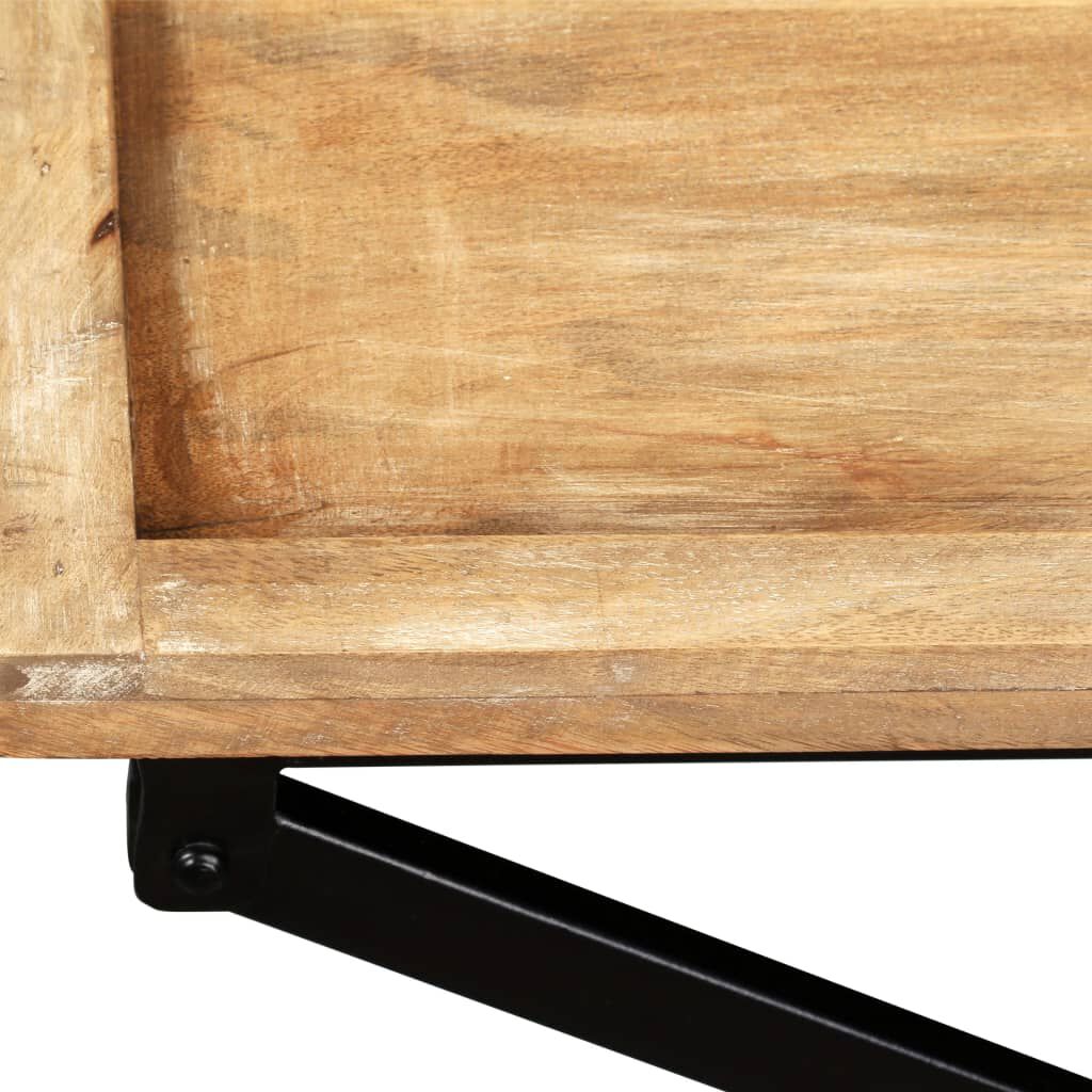 vidaXL Κονσόλα Τραπέζι 130 x 40 x 80 εκ. από Μασίφ Ξύλο Μάνγκο