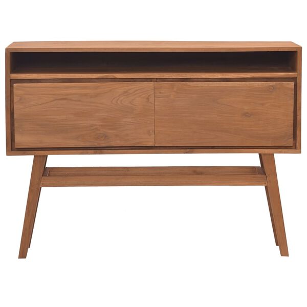 vidaXL Τραπέζι Κονσόλα 110x30x79 εκ. από Μασίφ Ξύλο Teak