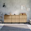 vidaXL Ντουλάπια 3 τεμ. Sonoma Δρυς 60x35x70 εκ. Επεξεργασμένο Ξύλο