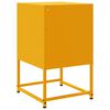 vidaXL Κομοδίνο Μουσταρδί 36x39x60,5 εκ. από Χάλυβα