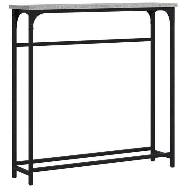 vidaXL Τραπέζι Κονσόλα Γκρι Sonoma 75 x 19,5 x 75 εκ. Επεξεργ. Ξύλο