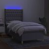 vidaXL &Kappa;&rho;&epsilon;&beta;ά&tau;&iota; Boxspring &mu;&epsilon; &Sigma;&tau;&rho;ώ&mu;&alpha; & LED &Alpha;&nu;.&Gamma;&kappa;&rho;&iota; 90x190 &epsilon;&kappa;. &Upsilon;&phi;&alpha;&sigma;&mu;ά&tau;&iota;&nu;&omicron;