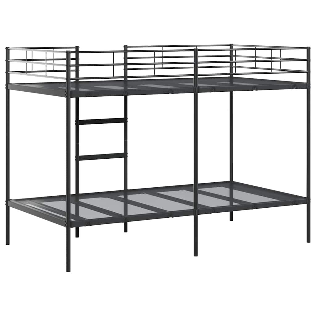vidaXL Κουκέτα χωρίς στρώμα Μαύρο 100x200 cm Ατσάλι