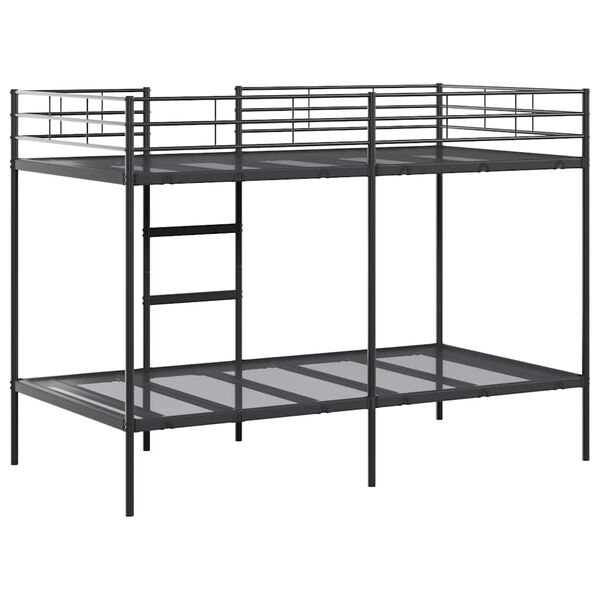 vidaXL Κουκέτα χωρίς στρώμα Μαύρο 100x200 cm Ατσάλι