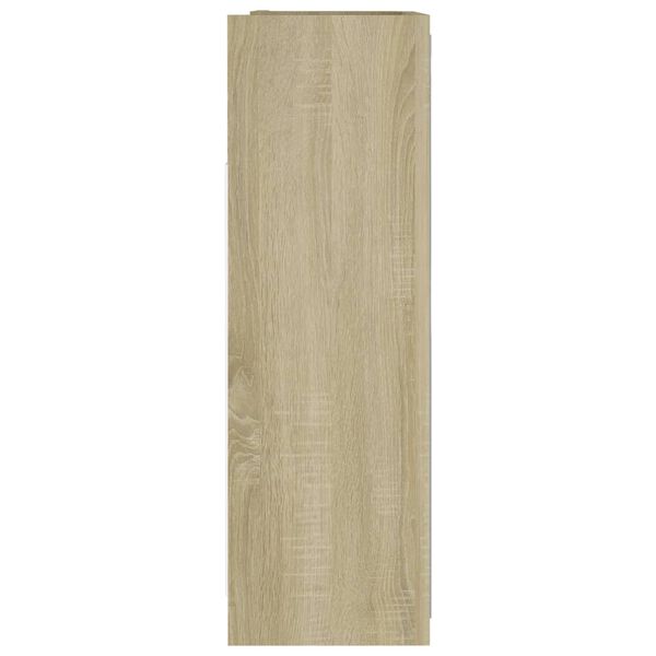 vidaXL Καθρέφτης Μπάνιου Sonoma Δρυς 62,5x20,5x64 εκ. από Επεξ. Ξύλο
