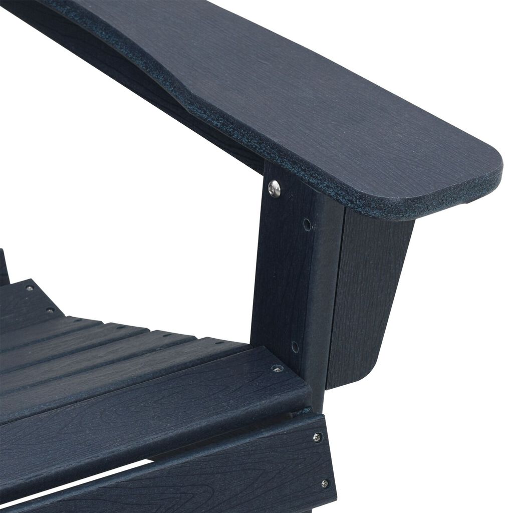 vidaXL Καρέκλα Adirondack Ναυτικό Μπλε 74x82x91 εκ. HDPE