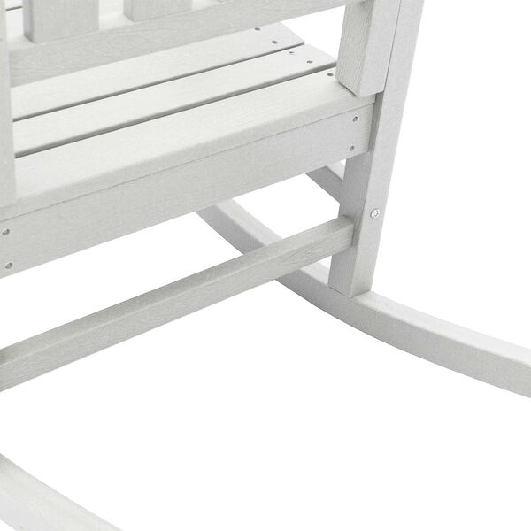 vidaXL Κουνιστή Καρέκλα Κήπου 3 pcs Λευκό 38 x 38 x 46cm Πλαστικό