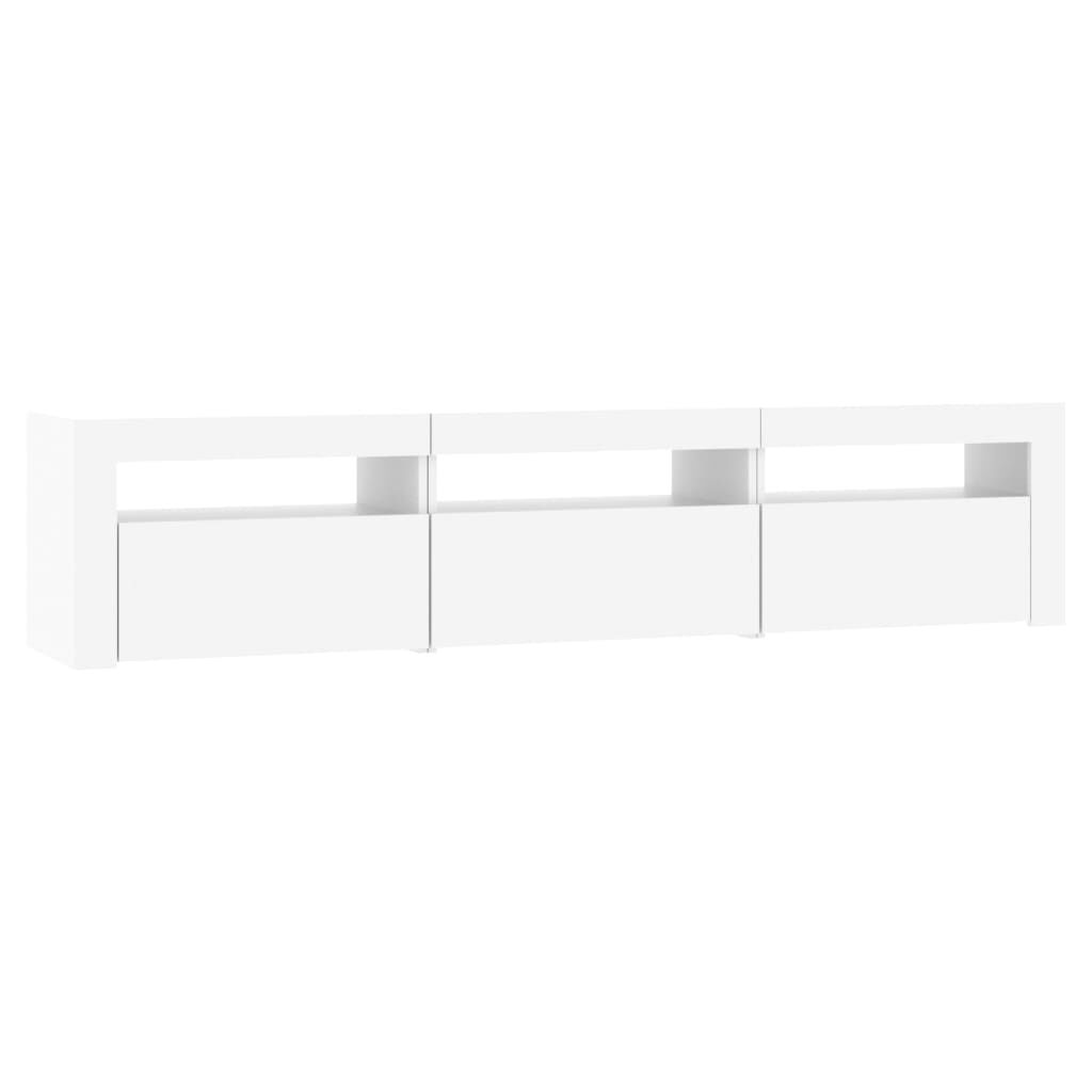 vidaXL Έπιπλο Τηλεόρασης με LED Λευκό 180 x 35 x 40 εκ.