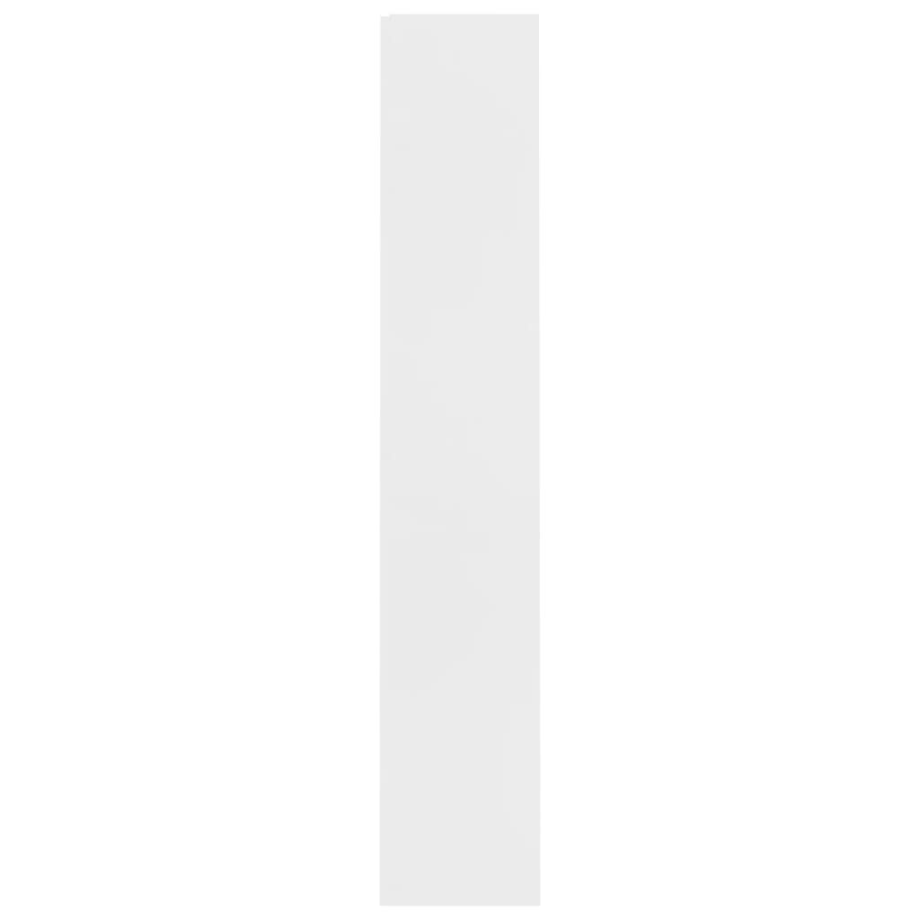 vidaXL Βιβλιοθήκη με 4 Ράφια Λευκή 60 x 24 x 142 εκ. από Επεξ. Ξύλο