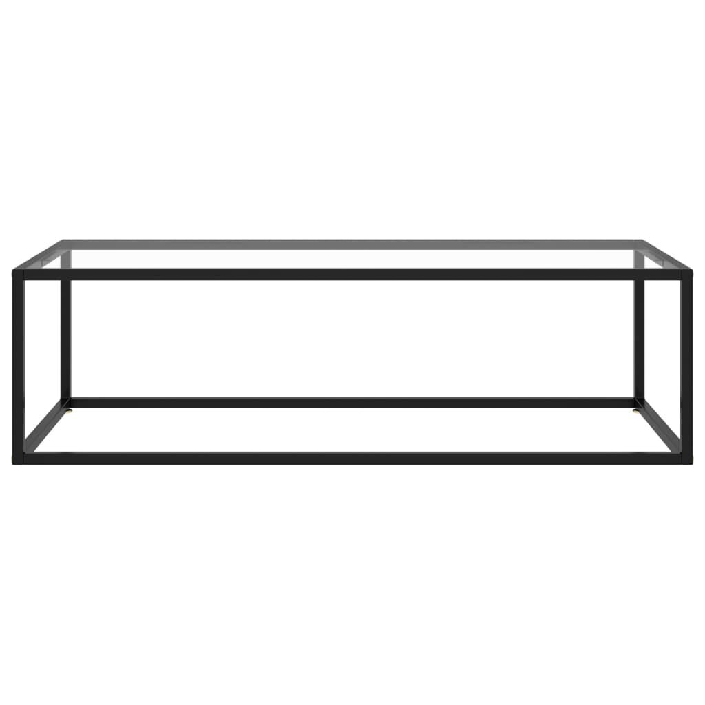 vidaXL Τραπεζάκι Σαλονιού Μαύρο 120 x 50 x 35 εκ. με Ψημένο Γυαλί