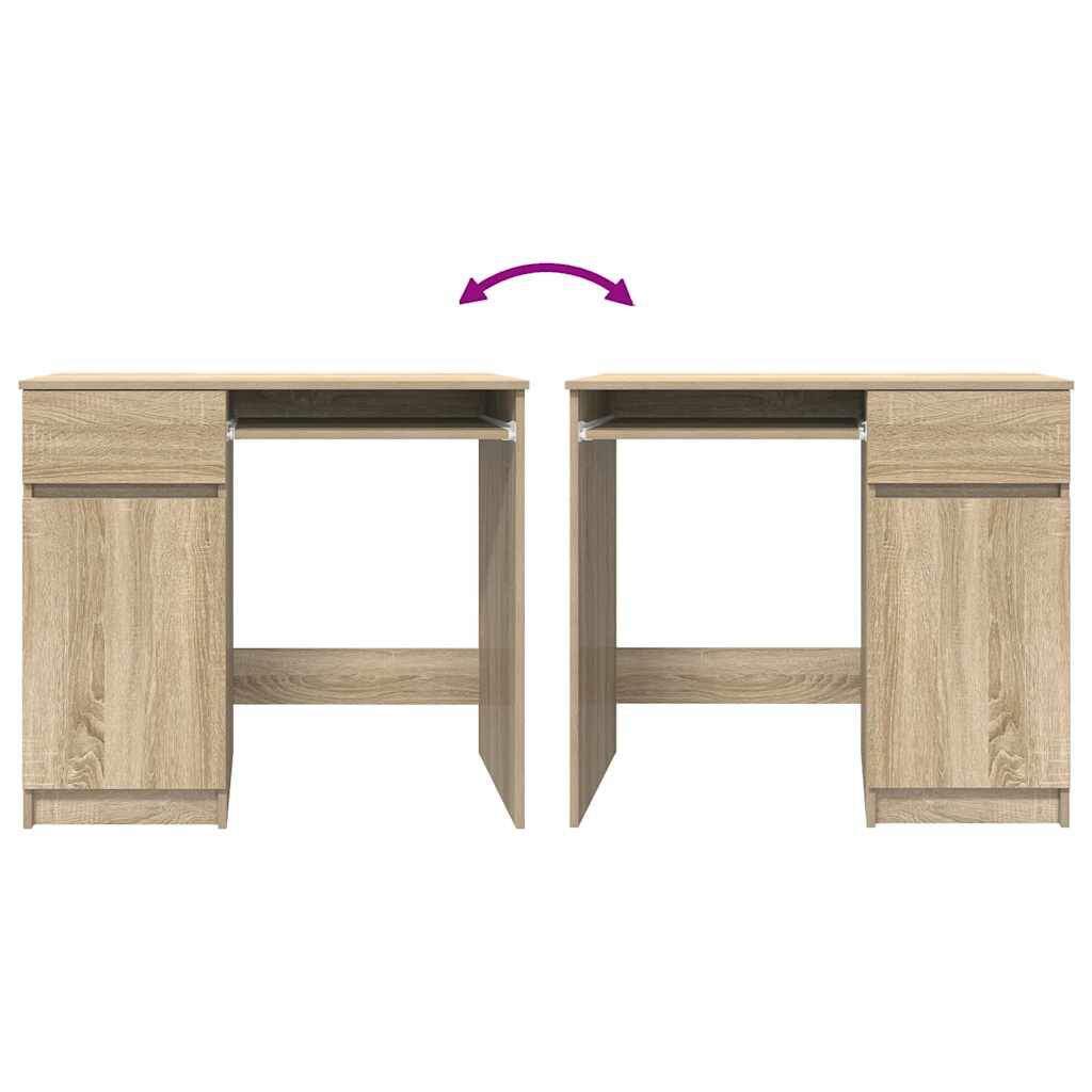 vidaXL Γραφείο Sonoma Δρυς 86x49x76 εκ. από Επεξεργασμένο Ξύλο