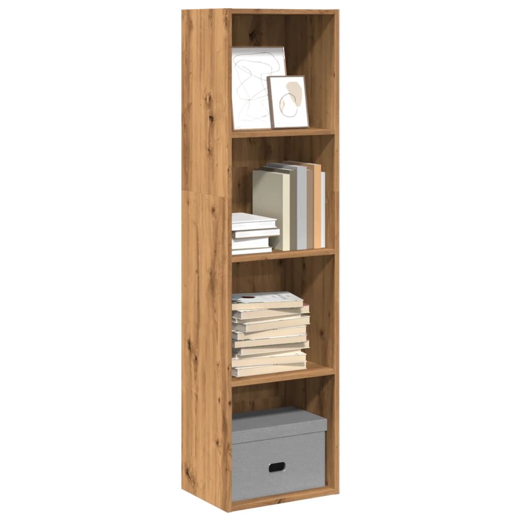 vidaXL Βιβλιοθήκη Αρτισιανή Δρυς 40x30x152 εκ. από Επεξεργασμένο Ξύλο