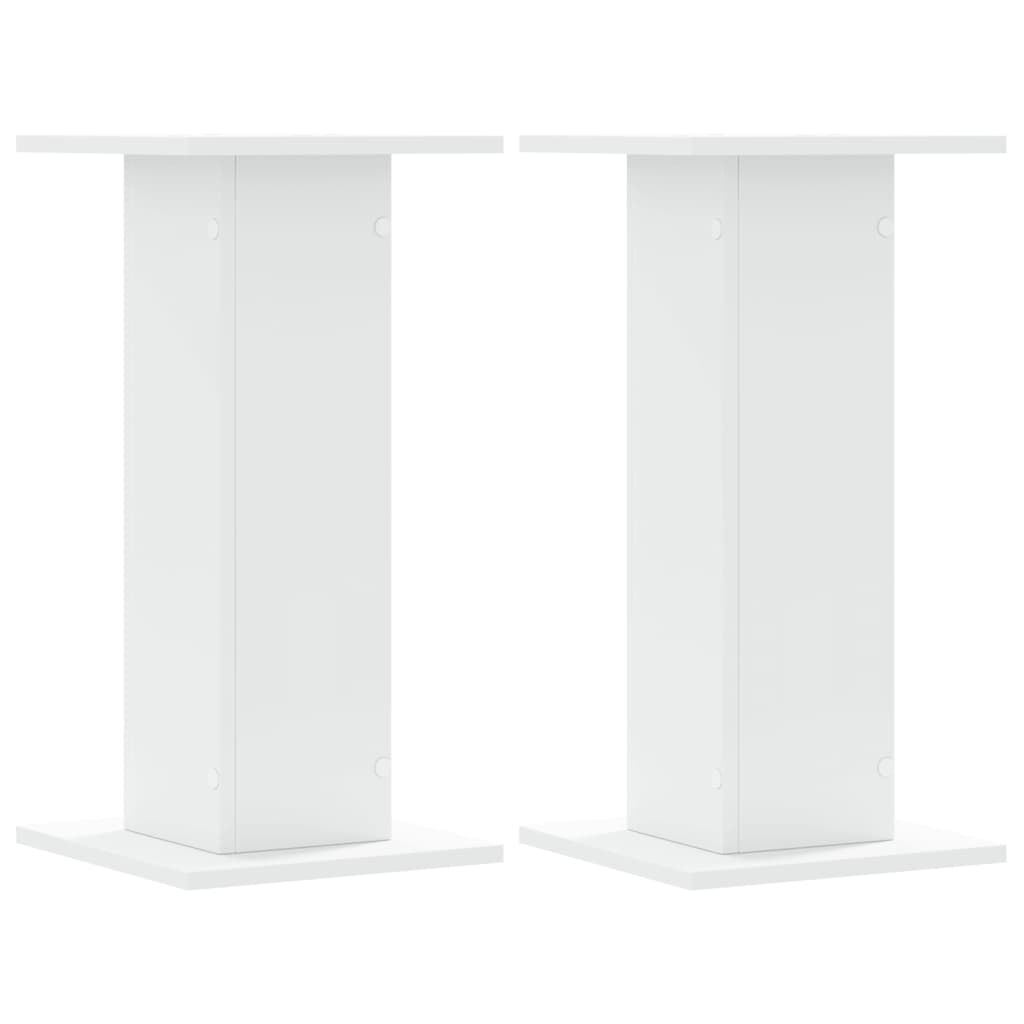 vidaXL Βάσεις Ηχείων 2 Τεμ. Λευκή 30x30x60 εκ. Επεξ. Ξύλο