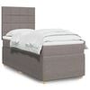 vidaXL &Kappa;&rho;&epsilon;&beta;ά&tau;&iota; Boxspring &mu;&epsilon; &Sigma;&tau;&rho;ώ&mu;&alpha; Taupe 80x200 &epsilon;&kappa;. &Upsilon;&phi;&alpha;&sigma;&mu;ά&tau;&iota;&nu;&omicron;