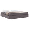 vidaXL Κρεβάτι με αποθηκευτικό χώρο και στρώμα Γκρι 180 x 200 cm