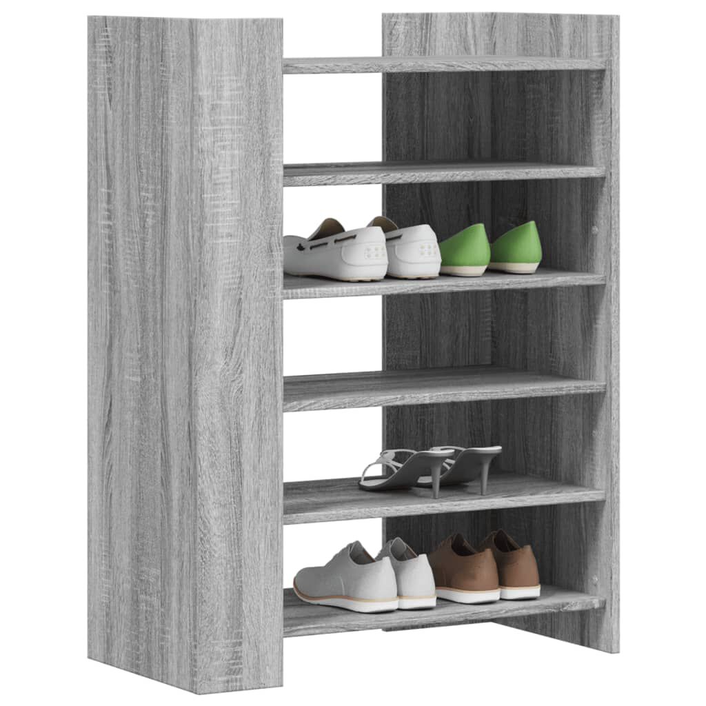 vidaXL Παπουτσοθήκη Γκρι Sonoma 74,5x37,5x100 εκ. Επεξεργασμένο Ξύλο