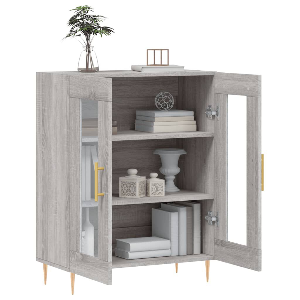 vidaXL Ντουλάπι Γκρι Sonoma 69,5 x 34 x 90 εκ. από Επεξεργασμένο Ξύλο