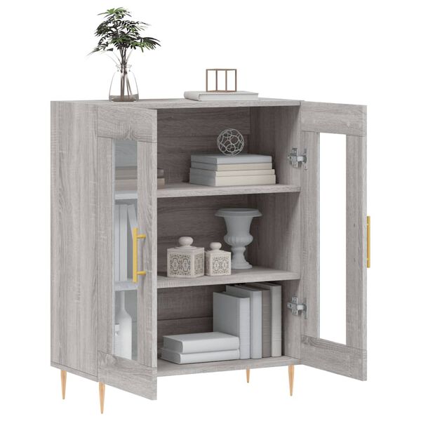 vidaXL Ντουλάπι Γκρι Sonoma 69,5 x 34 x 90 εκ. από Επεξεργασμένο Ξύλο