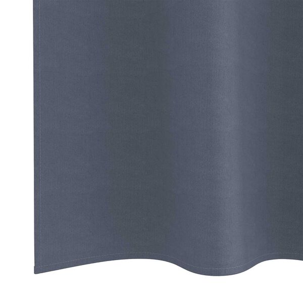 vidaXL Κουρτίνες με κουρτίνες 2 pcs Ανθρακί 260 x 140 εκ. Πολυεστέρας