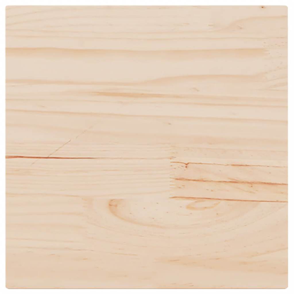 vidaXL Επιφάνεια Τραπεζιού Τετράγωνη 60x60x2,5 εκ. Μασίφ Ξύλο Πεύκου