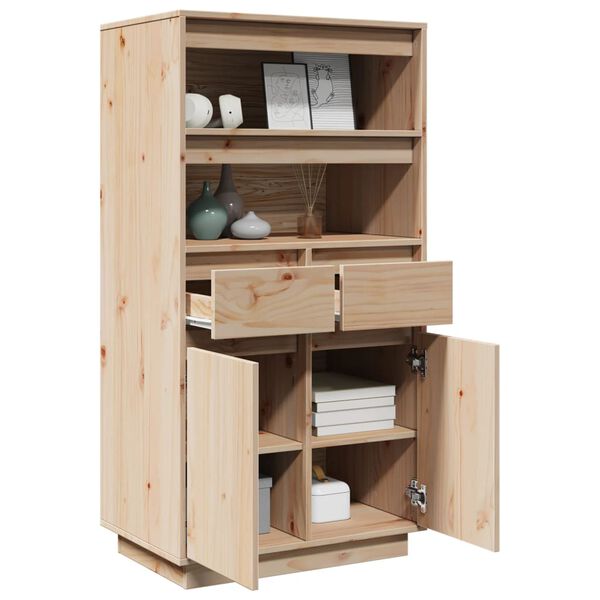 vidaXL Ντουλάπι 60 x 40 x 116,5 εκ. από Μασίφ Ξύλο Πεύκου