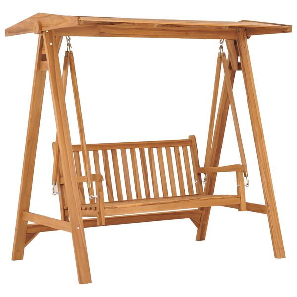 vidaXL Κούνια Κήπου 174 εκ. από Μασίφ Ξύλο Teak