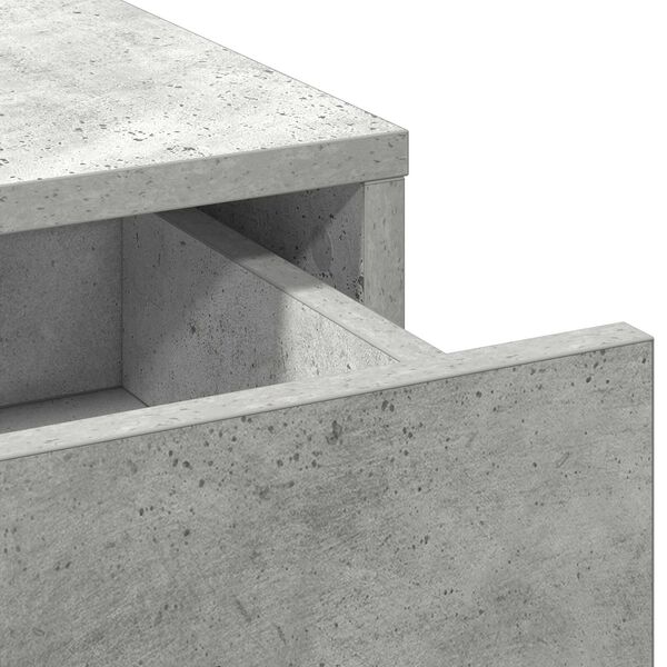 vidaXL Τραπέζι περιποίησης με συρτάρι 2 pcs Γκρι 40 x 41 x 75 εκ