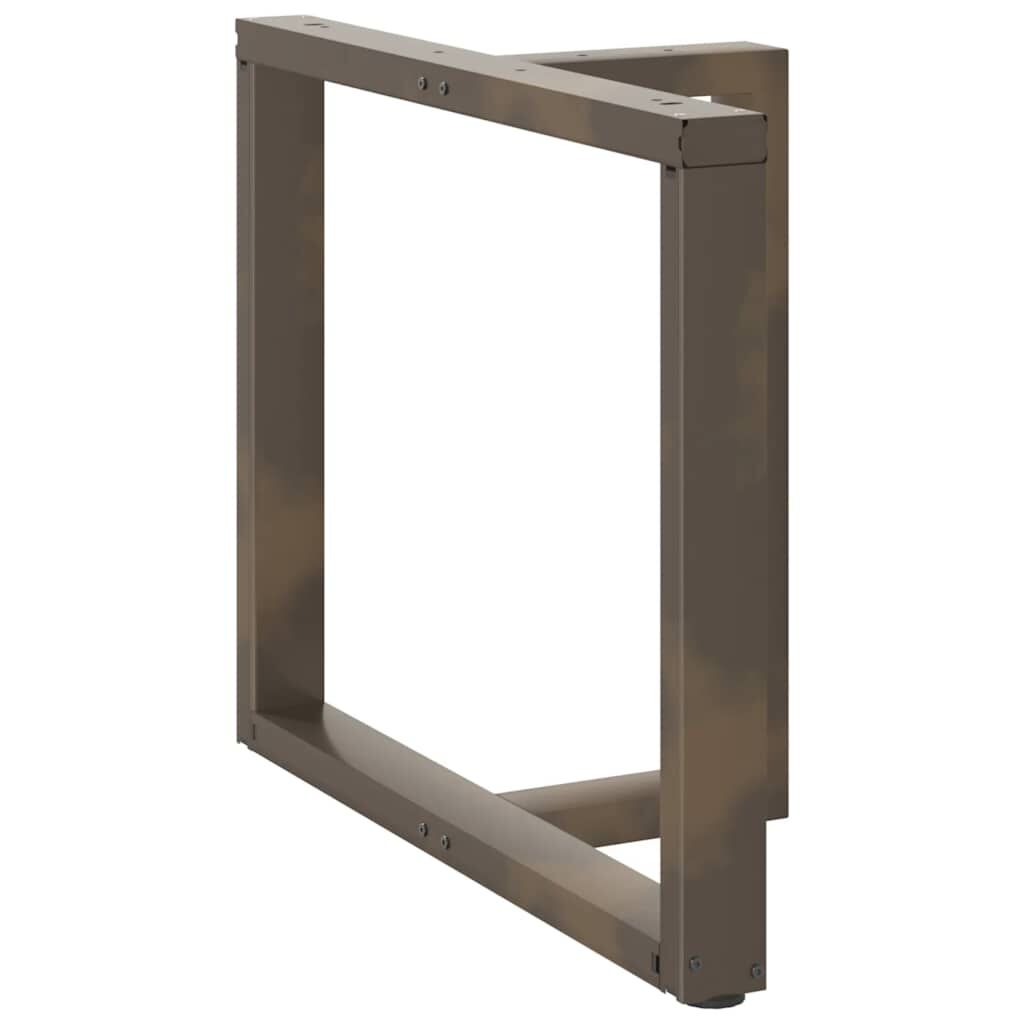 vidaXL Πόδια τραπεζαρίας σε σχήμα T 2 τεμ. 90x35x(72-73)εκ. Ατσάλι