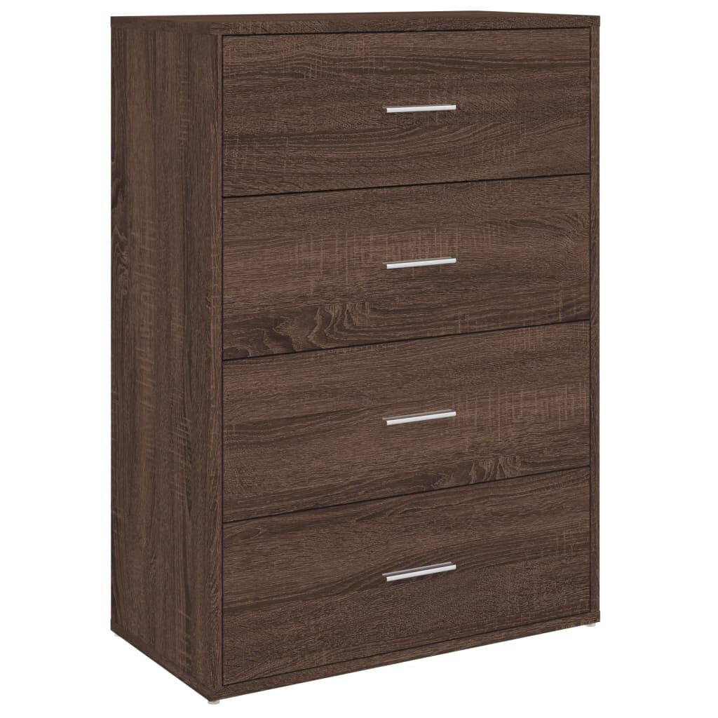 vidaXL Βοηθητικά Ντουλάπια 2 τεμ. Καφέ Δρυς 60x31x84 εκ. Επεξ. Ξύλο