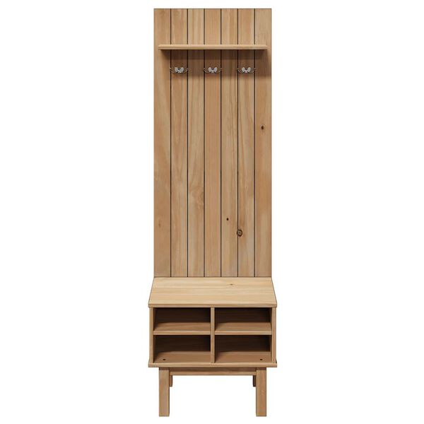 vidaXL Έπιπλο χωλ OTTA 50x40x160 εκ. Μασίφ Ξύλο Πεύκου