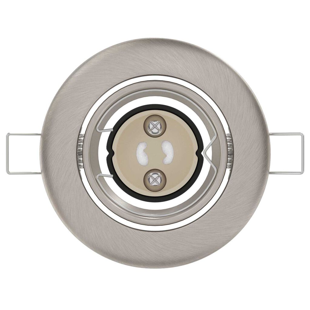 vidaXL Spotlights με προβολείς 6 pcs Ασημί 9 x 9 εκ. Μέταλλο