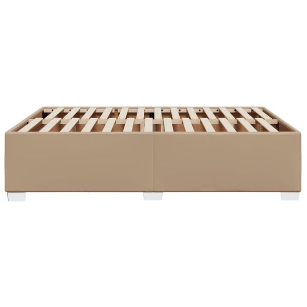vidaXL Πλαίσιο Κρεβατιού Καπουτσίνο 160x200 εκ. από Συνθετικό Δέρμα