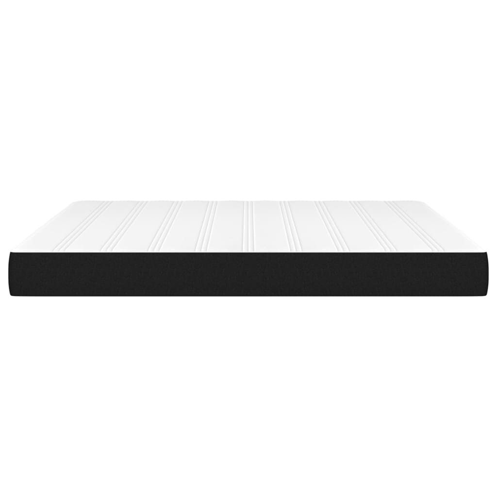 vidaXL Στρώμα με Pocket Springs Μαύρο 180x200x20 εκ. Υφασμάτινο