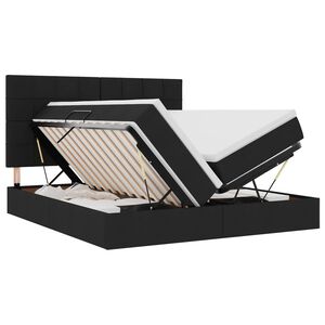 vidaXL &Kappa;&rho;&epsilon;&beta;ά&tau;&iota; &Alpha;&pi;&omicron;&theta;ή&kappa;&eta;&sigmaf; &mu;&epsilon; &kappa;&epsilon;&phi;&alpha;&lambda;ά&rho;&iota; &Mu;&alpha;ύ&rho;&omicron; 180 x 200 cm Ύ&phi;&alpha;&sigma;&mu;&alpha;