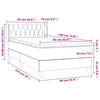 vidaXL &Kappa;&rho;&epsilon;&beta;ά&tau;&iota; Boxspring &mu;&epsilon; &Sigma;&tau;&rho;ώ&mu;&alpha; &Kappa;&rho;&epsilon;&mu; 90x190 &epsilon;&kappa;.&Upsilon;&phi;&alpha;&sigma;&mu;ά&tau;&iota;&nu;&omicron;