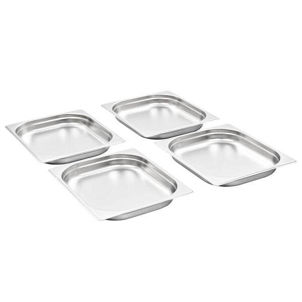 vidaXL Λεκάνες Gastronorm 8 τεμ. GN 1/2 40 χιλ. από Ανοξείδωτο Ατσάλι