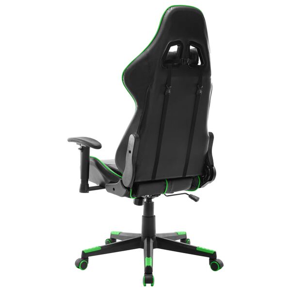 vidaXL Καρέκλα Gaming Μαύρο / Πράσινο από Συνθετικό Δέρμα