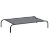 vidaXL &Alpha;&nu;&upsilon;&psi;&omega;&mu;έ&nu;&omicron; &kappa;&rho;&epsilon;&beta;ά&tau;&iota; &sigma;&kappa;ύ&lambda;&omicron;&upsilon; &gamma;&kappa;&rho;&iota; 110x65x20 cm Textilene &kappa;&alpha;&iota; &chi;ά&lambda;&upsilon;&beta;&alpha;
