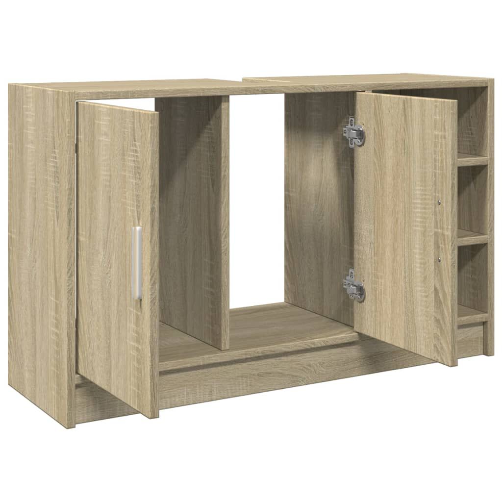 vidaXL Ντουλάπι Νιπτήρα Sonoma Δρυς 90x29x55εκ. από Επεξεργασμένο Ξύλο