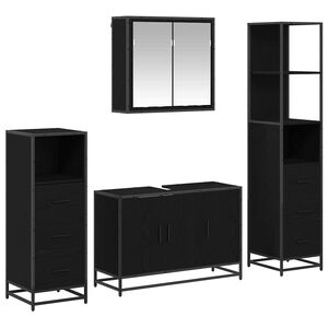 vidaXL &Sigma;&epsilon;&tau; &Epsilon;&pi;ί&pi;&lambda;&omega;&nu; &Mu;&pi;ά&nu;&iota;&omicron;&upsilon; 4 &tau;&mu;&chi;. &Mu;&alpha;ύ&rho;&eta; &Omicron;&xi;&upsilon;ά 90 x 33 x 60 &epsilon;&kappa;.