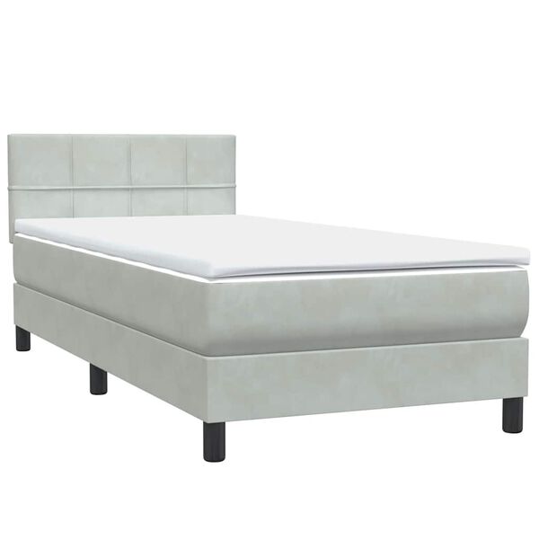 vidaXL &Kappa;&rho;&epsilon;&beta;ά&tau;&iota; Boxspring &mu;&epsilon; &Sigma;&tau;&rho;ώ&mu;&alpha; &Alpha;&nu;&omicron;&iota;&chi;&tau;ό &Gamma;&kappa;&rho;&iota; 100x210 &epsilon;&kappa;. &Beta;&epsilon;&lambda;&omicron;ύ&delta;&iota;&nu;&omicron;